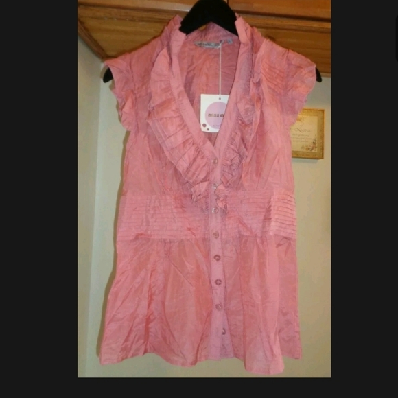 Miss Miss by Valentina - Pink/Mauve Top - Picture 9 of 12